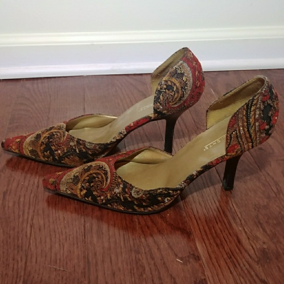 highlights Shoes - Paisley print heels